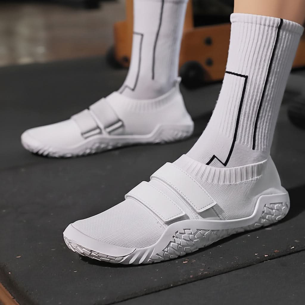 Training Shoes Flat Sole Slip-Resistant Rubber Outsole & Breathable Upper