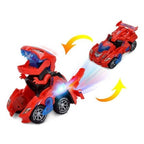 Transforming Dinosaur Car LED Lights & Remote Control