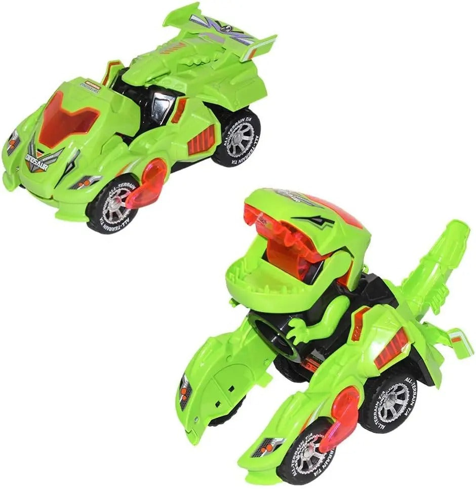 Transforming Dinosaur Car LED Lights & Remote Control