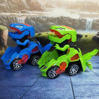 Transforming Dinosaur Car LED Lights & Remote Control