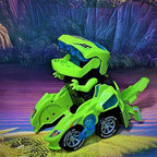 Transforming Dinosaur Car LED Lights & Remote Control