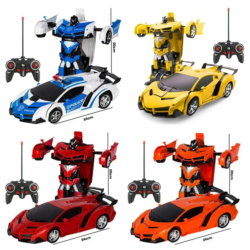 Transforming Toy 2-In-1 Car & Robot Remote Control