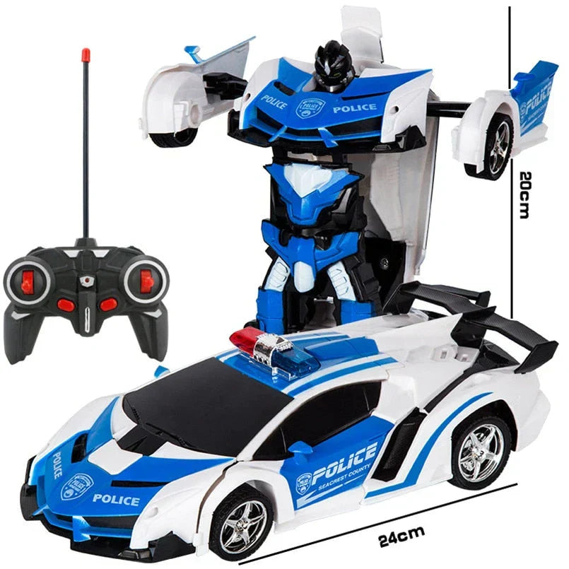 Transforming Toy 2-In-1 Car & Robot Remote Control