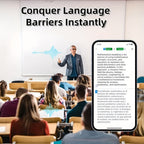 Translator Earbuds Real-Time Translation & Noise-Cancelling