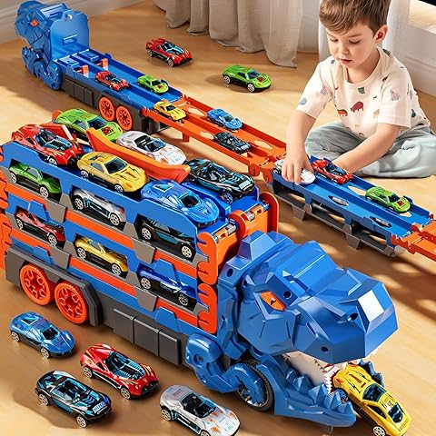 Transporter Car Set Die-Cast Metal Folding Set of 2