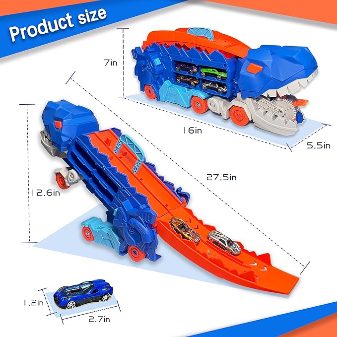 Transporter Car Set Die-Cast Metal Folding Set of 2