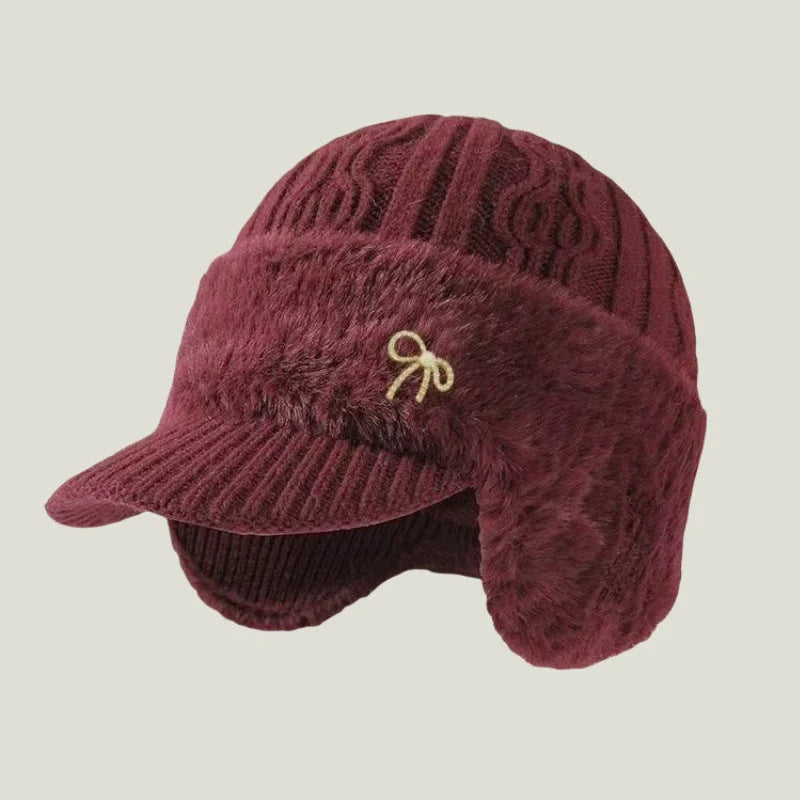 Trapper Hat Fleece-Lined Ear Flaps & Visor