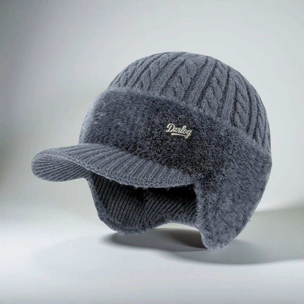 Trapper Hat Fleece-Lined Ear Flaps & Visor