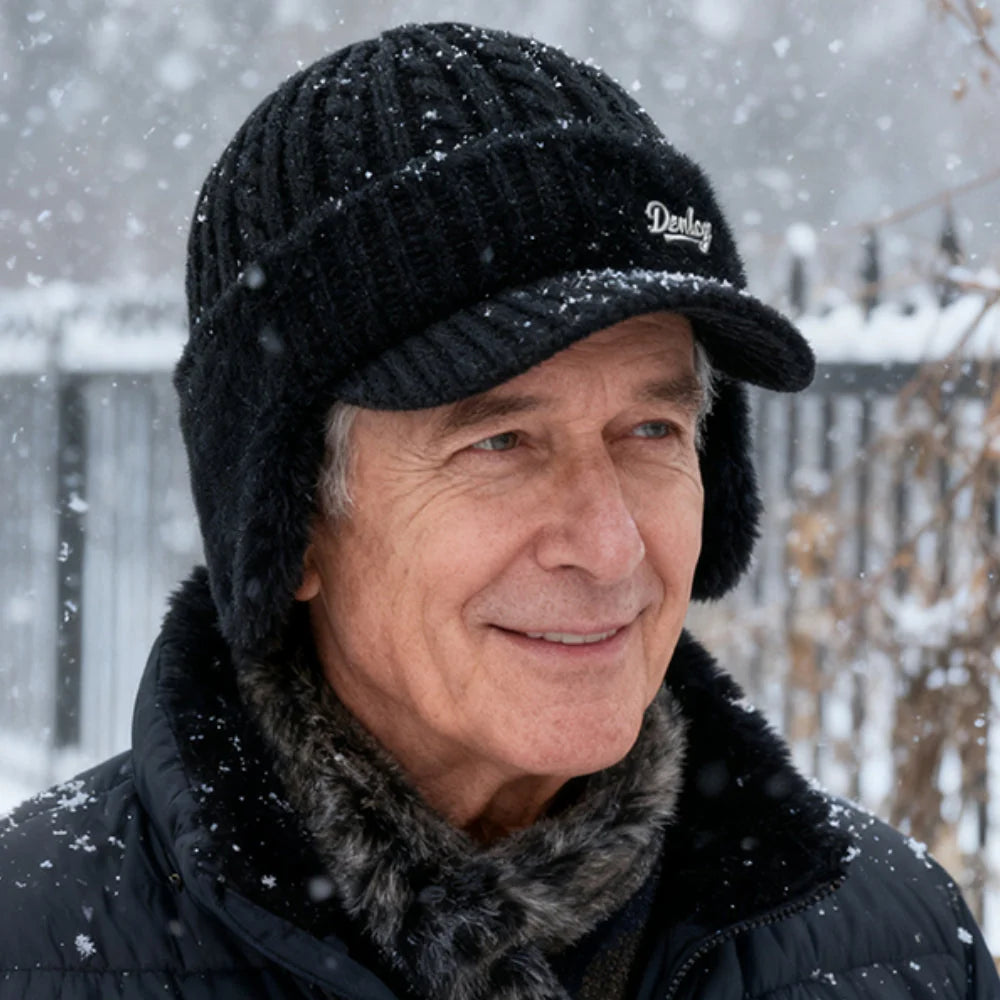 Trapper Hat Fleece-Lined Ear Flaps & Visor