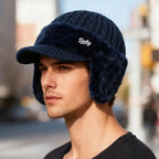 Trapper Hat Fleece-Lined Ear Flaps & Visor