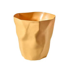 Trash Bin Compact Wavy Design Durable Plastic