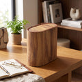 Trash Can Push-Top Space-Saving Marble Finish