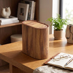 Trash Can Push-Top Space-Saving Marble Finish
