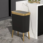 Trash Can Slim 15L Sealed Lid & Elevated Legs