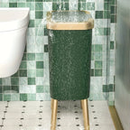 Trash Can Slim 15L Sealed Lid & Elevated Legs