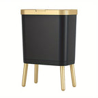 Trash Can Slim 15L Sealed Lid & Elevated Legs