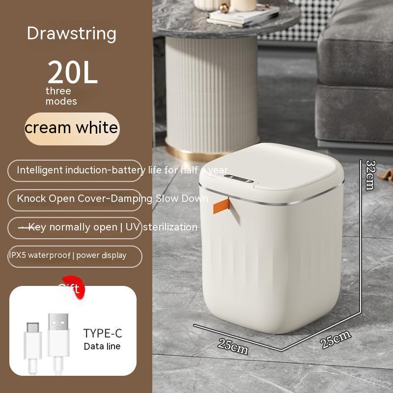 Trash Can Touchless UV Sterilization Insect-Proof Lid