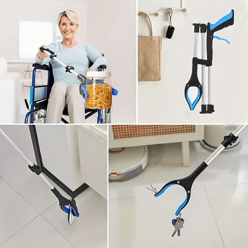 Trash Grabber Tool Foldable Telescopic Magnetic Tip