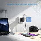 Travel Adapter Universal 4 Port USB Surge Protection