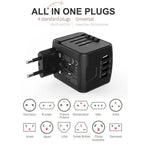 Travel Adapter Universal 4 Port USB Surge Protection