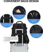 Travel Backpack 40L Water-Resistant Shoe Compartment