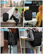 Travel Backpack 40L Water-Resistant Shoe Compartment