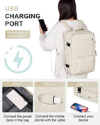Travel Backpack 40L Water-Resistant Shoe Compartment