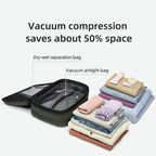 Travel Backpack 48L Expandable Vacuum Compression Waterproof