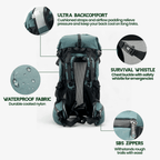 Travel Backpack 50L Ultralight Water-Resistant
