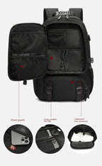 Travel Backpack 60 L Expandable Water-Repellent Oxford Fabric