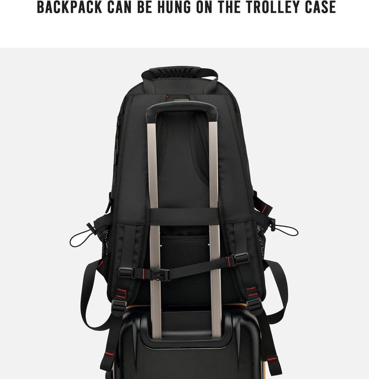 Travel Backpack 60L Expandable Waterproof Laptop & Shoe Compartment