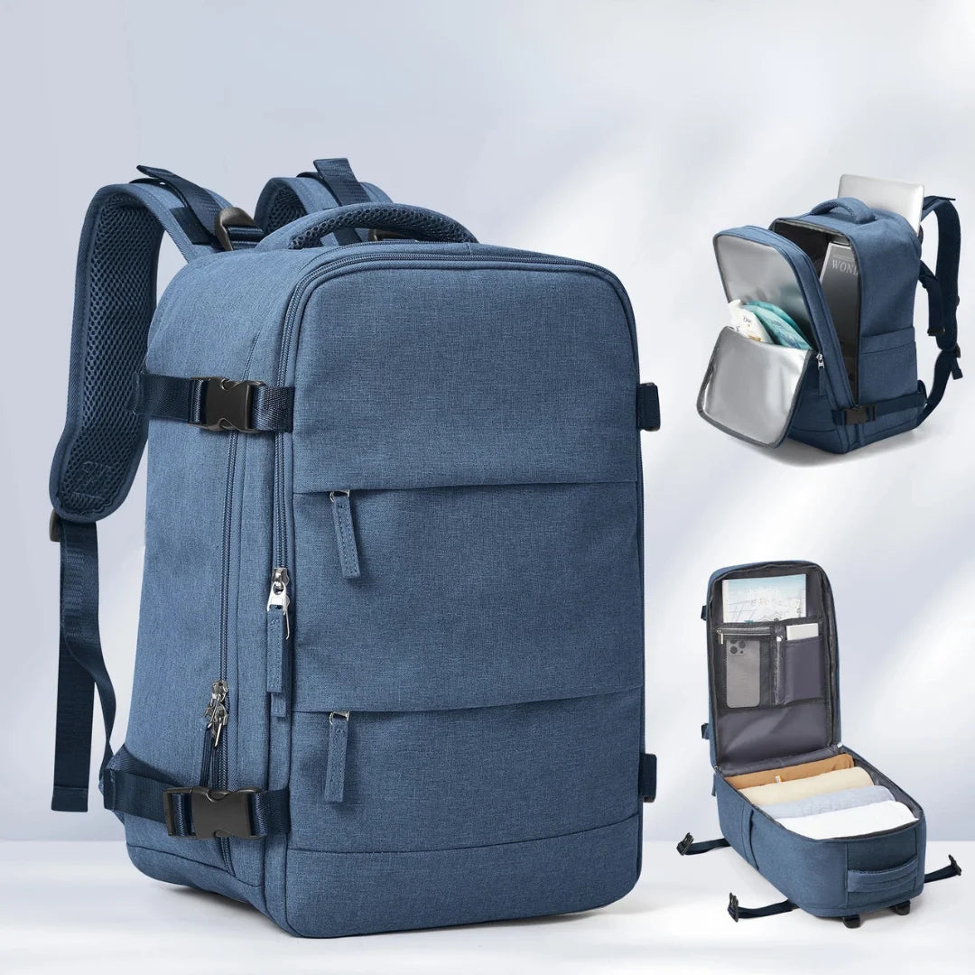 Travel Backpack Airline Approved Padded Laptop Sleeve