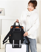 Travel Backpack Anti-Theft Hidden Back Zipper & Luggage Sleeve