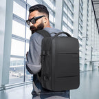 Travel Backpack Expandable 26–45L Laptop Sleeve & Anti-Theft Pocket