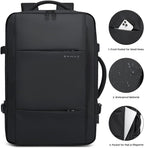 Travel Backpack Expandable 26–45L Laptop Sleeve & Anti-Theft Pocket