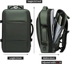 Travel Backpack Expandable 26–45L Laptop Sleeve & Anti-Theft Pocket