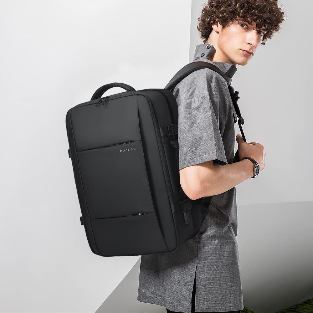 Travel Backpack Expandable 26–45L Laptop Sleeve & Anti-Theft Pocket
