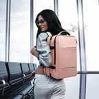 Travel Backpack Expandable 26–45L Laptop Sleeve & Anti-Theft Pocket