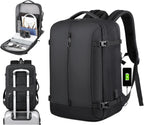Travel Backpack Expandable 40L Water-Resistant Laptop Sleeve & USB