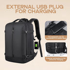 Travel Backpack Expandable 40L Water-Resistant Laptop Sleeve & USB