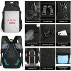Travel Backpack Fits 17.3 in Laptop Insulated Food Compartment