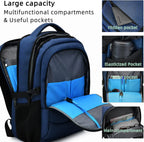 Travel Backpack Laptop 13–17 Inch Anti-Theft USB Charging