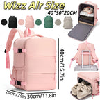 Travel Backpack Large Capacity Separate Shoe Compartment