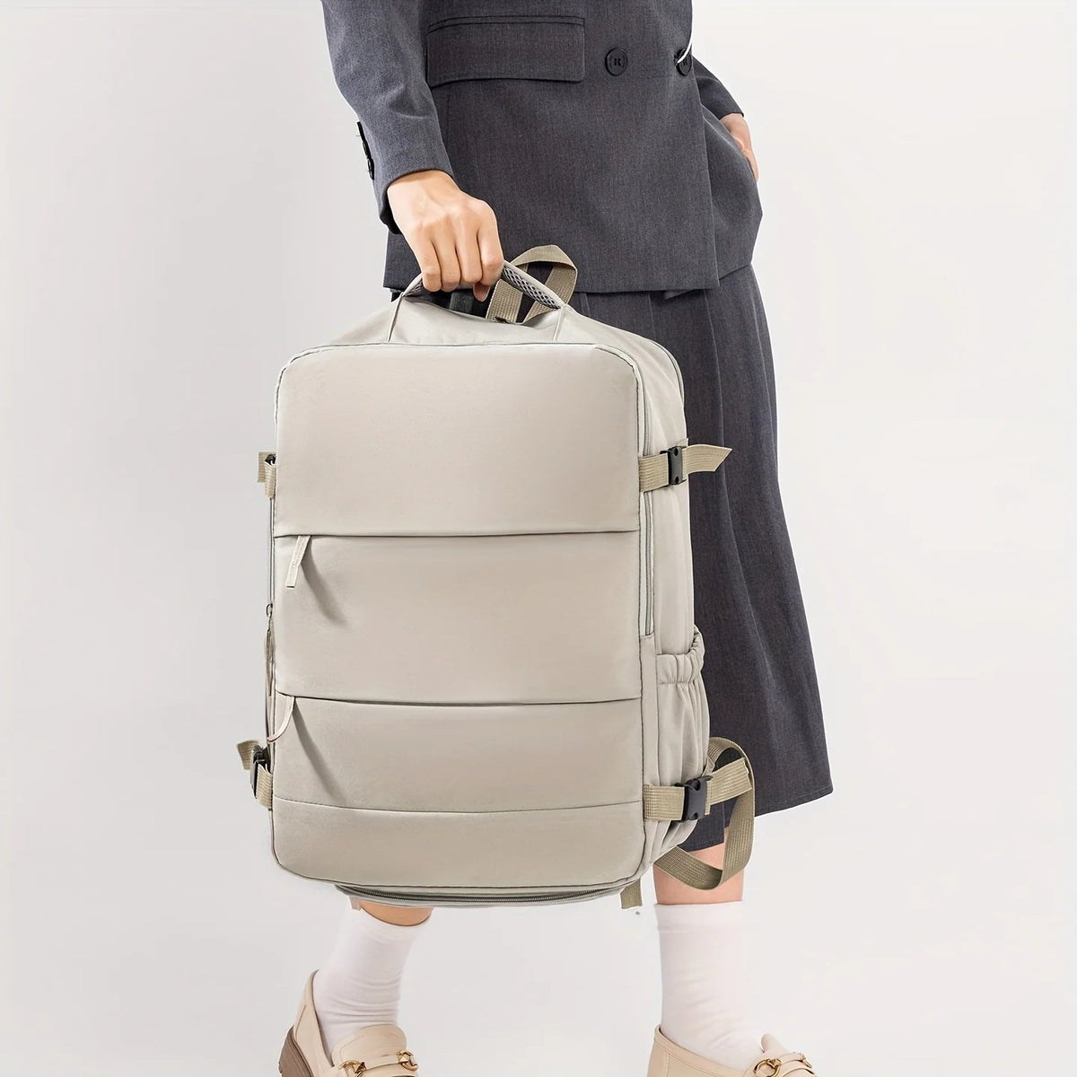 Travel Backpack Large Capacity Separate Shoe Compartment
