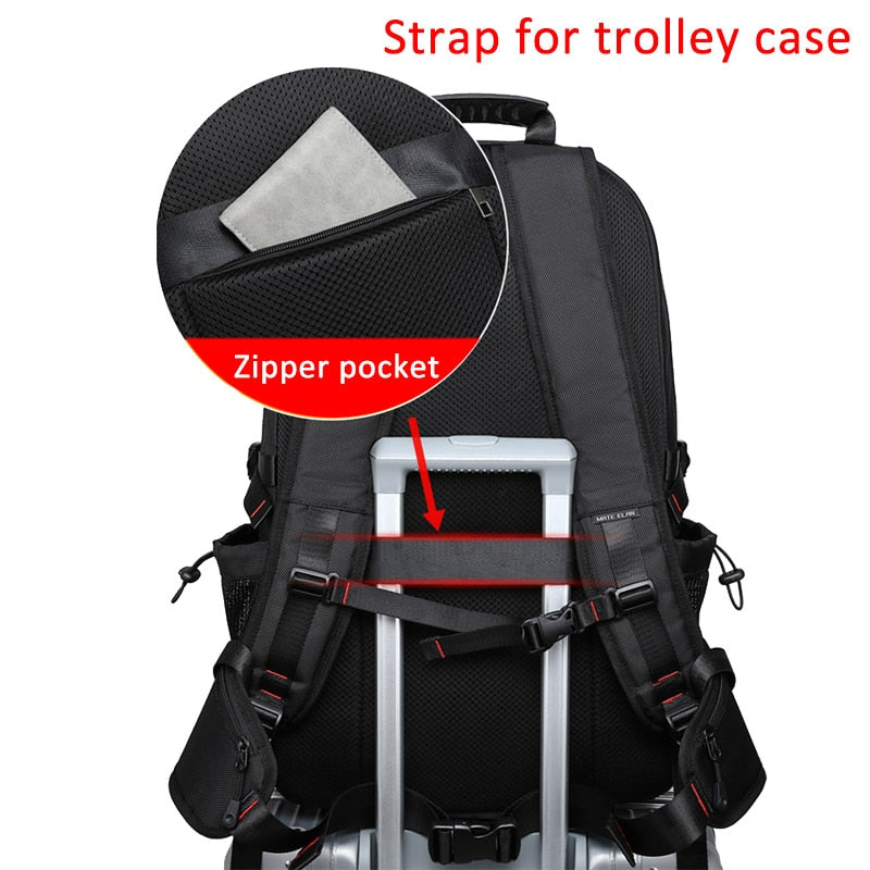 Travel Backpack Large Capacity Water-Resistant Polyester