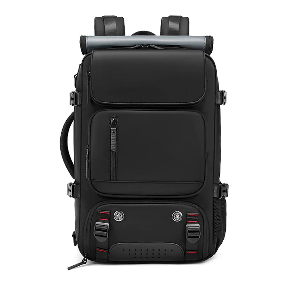 Travel Backpack Separate Shoe Compartment Waterproof Fits 15.6in Laptop