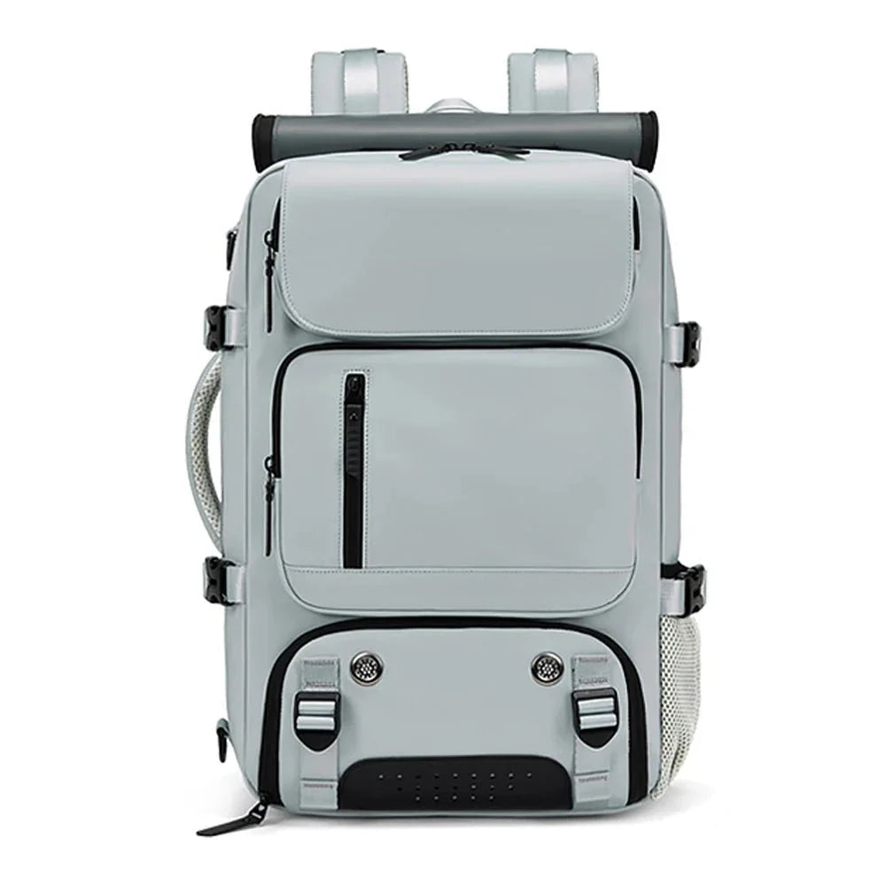 Travel Backpack Separate Shoe Compartment Waterproof Fits 15.6in Laptop