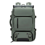 Travel Backpack Separate Shoe Compartment Waterproof Fits 15.6in Laptop