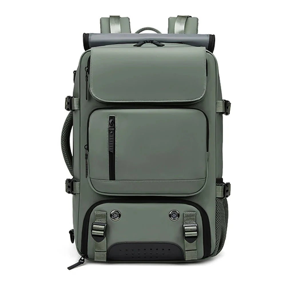 Travel Backpack Separate Shoe Compartment Waterproof Fits 15.6in Laptop