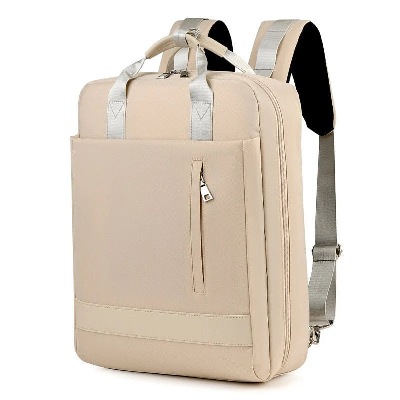 Travel Backpack Slash-Resistant Fabric Hidden Zippers USB Port